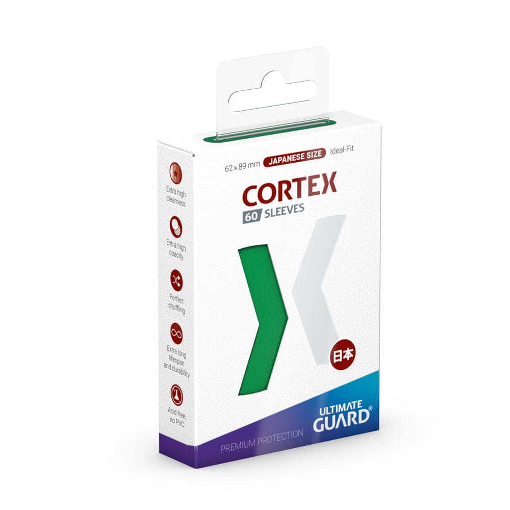 Sleeves – Ultimate Guard - Cortex Japanese Size Grün (60 Stk.) CoolUp Cards
